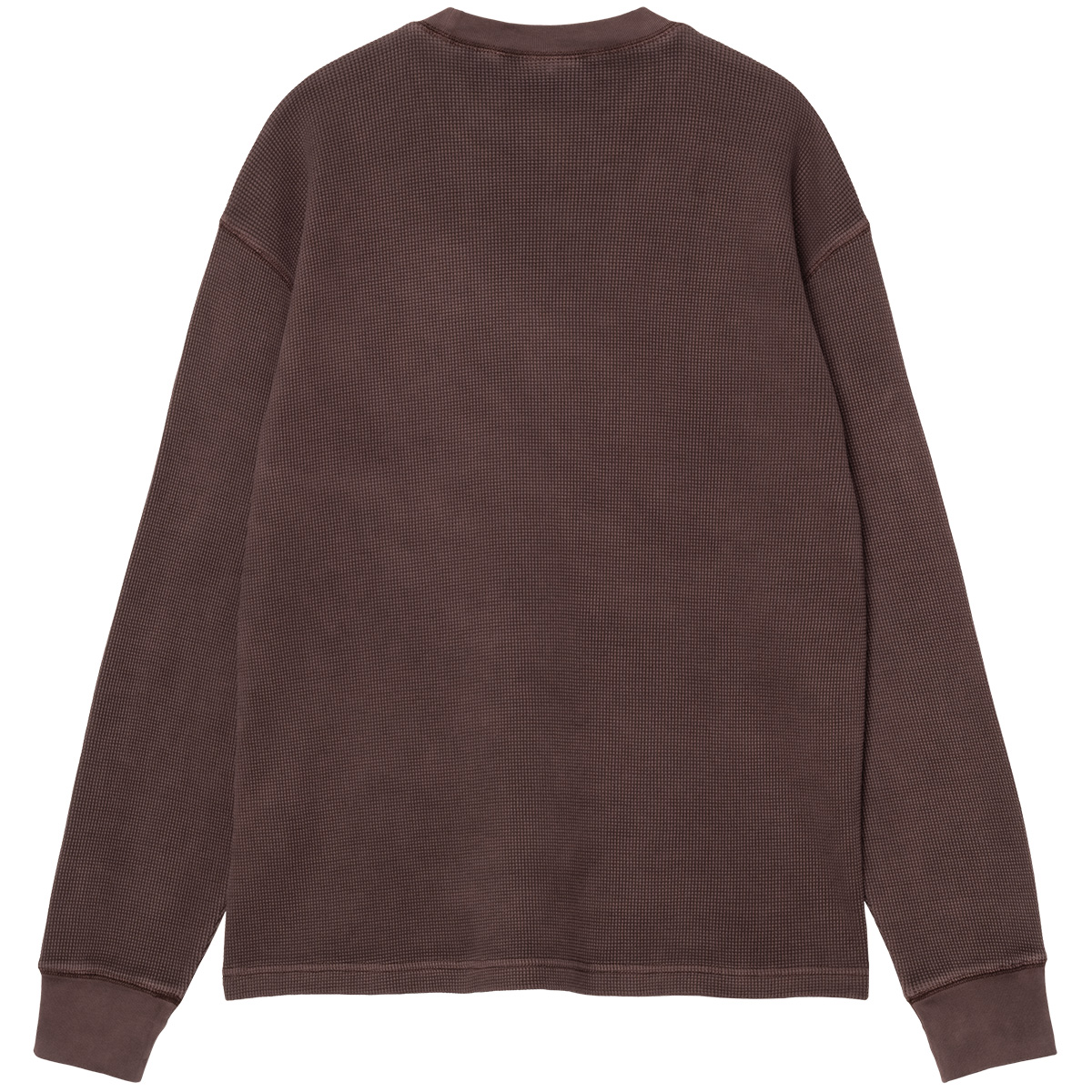 Carhartt WIP Vista Waffle Longsleeve T-Shirt Palisander Garment Dyed