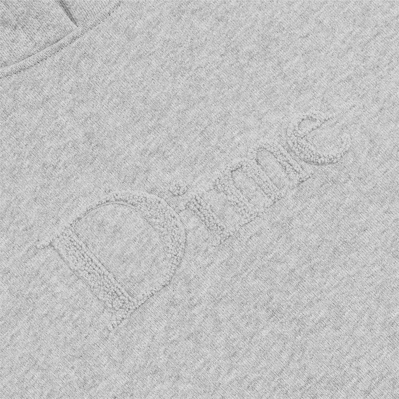 Dime Classic Chenille Logo Hoodie Heather Gray