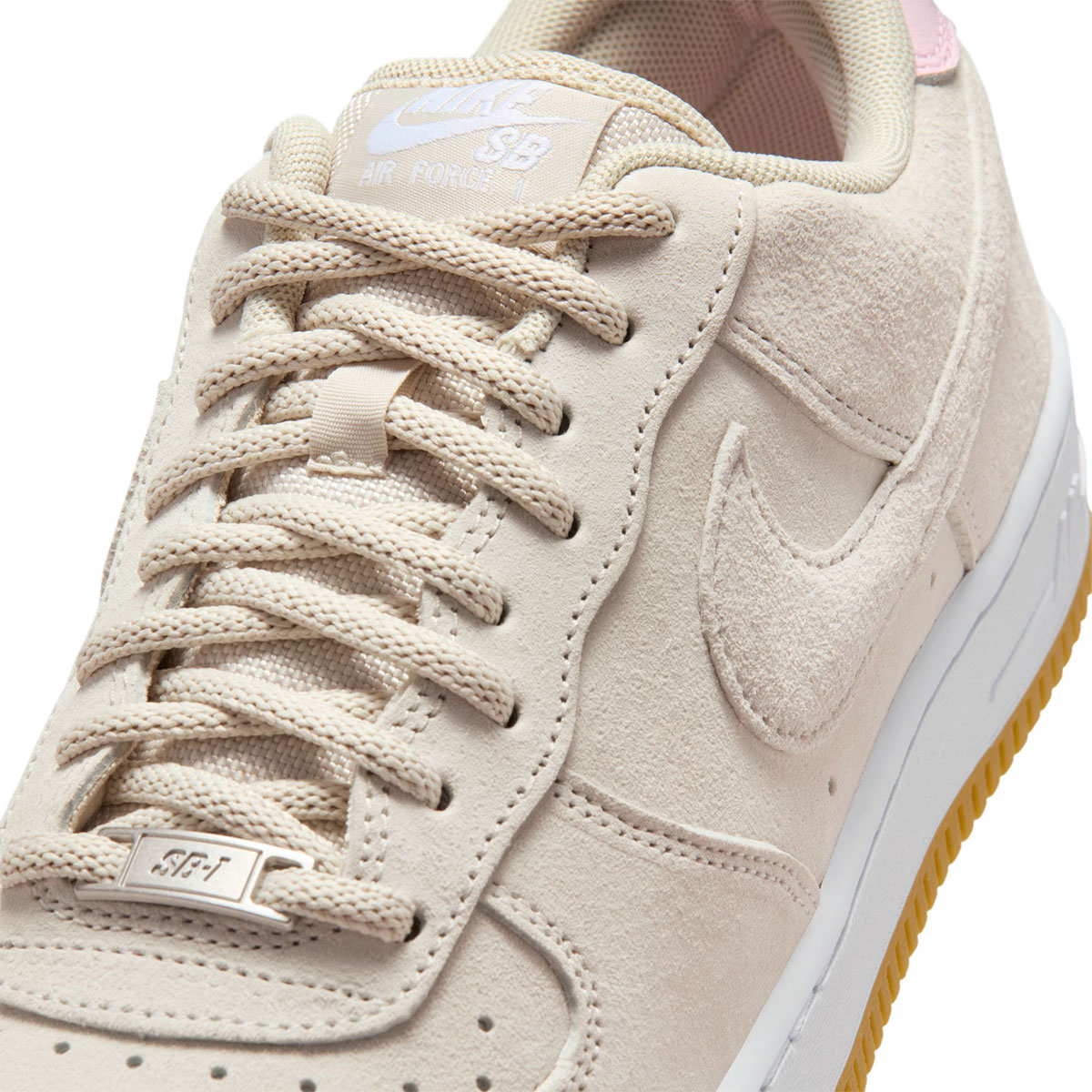 Nike SB Air Force 1 Lt Orewood Brn/Lt Orewood Brn-White-Pink Foam-Gum Lt Brown