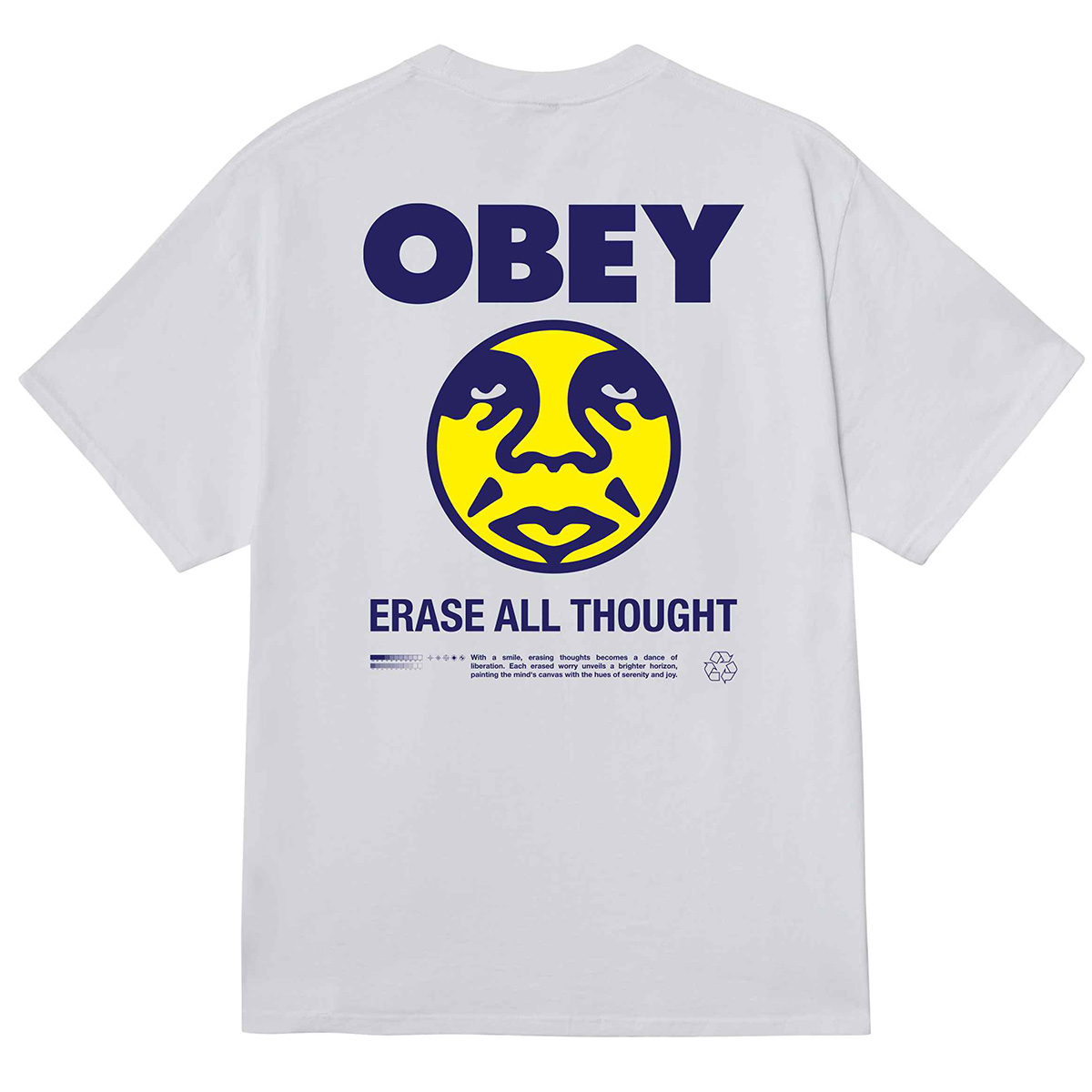 Obey Erase All Thought T-Shirt White Obey Erase All Thought T-Shirt White
