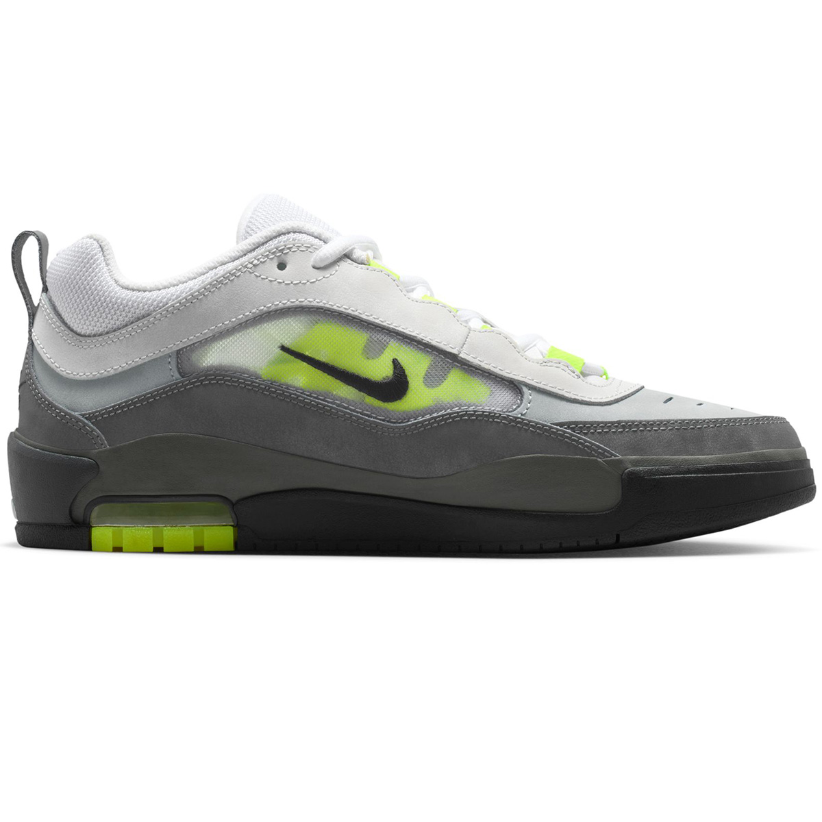Nike SB Air Max Ishod Black/Neon Yellow-Anthracite-Lt Graphite-Lt Charcoal-Pearl Grey