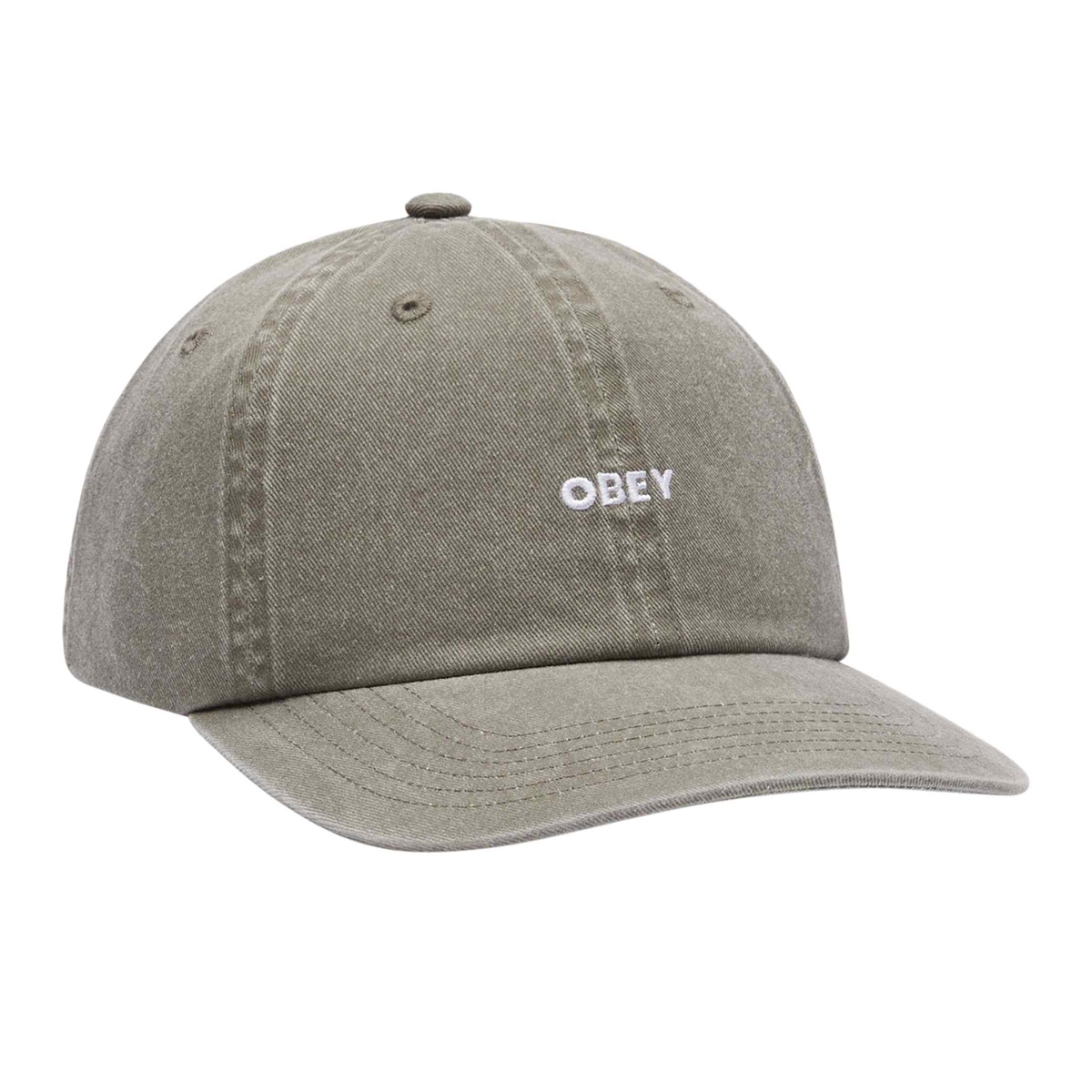 Obey Pigment Bold 6 Panel Cap Pigment Olive