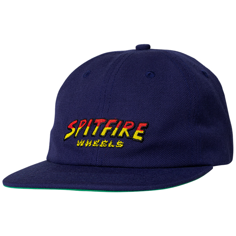 Spitfire Hell Hounds Script Strapback Cap Navy/Red/Yellow
