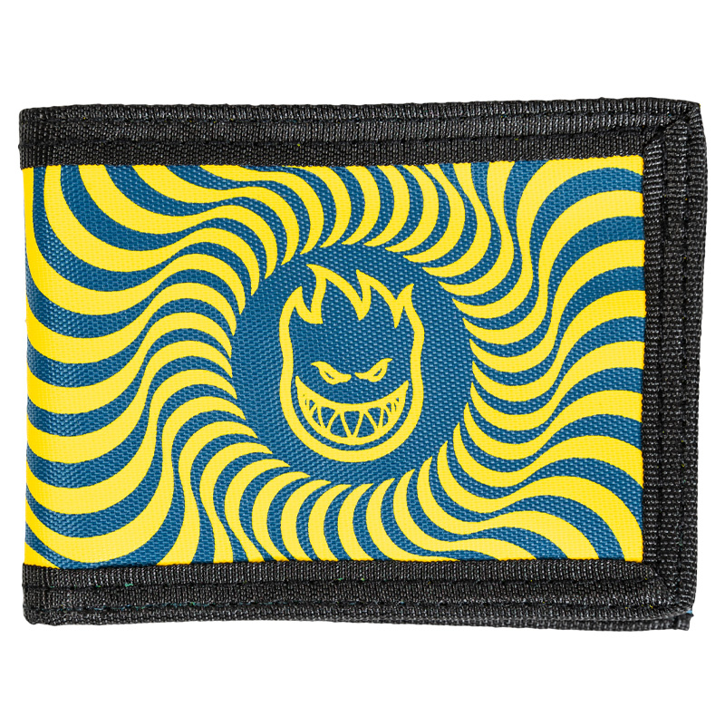 Spitfire Bighead Swirl Bi-Fold Wallet Navy/Gold