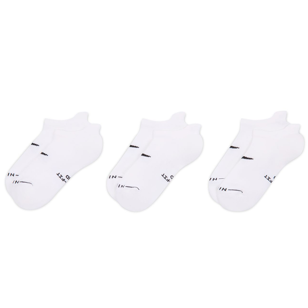 Nike SB Everyday Elevated No-Show Socks 3-Pack White/Black