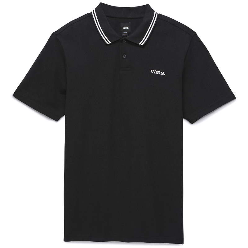 Vans Halecrest Polo Shirt Black Vans Halecrest Polo Shirt Black