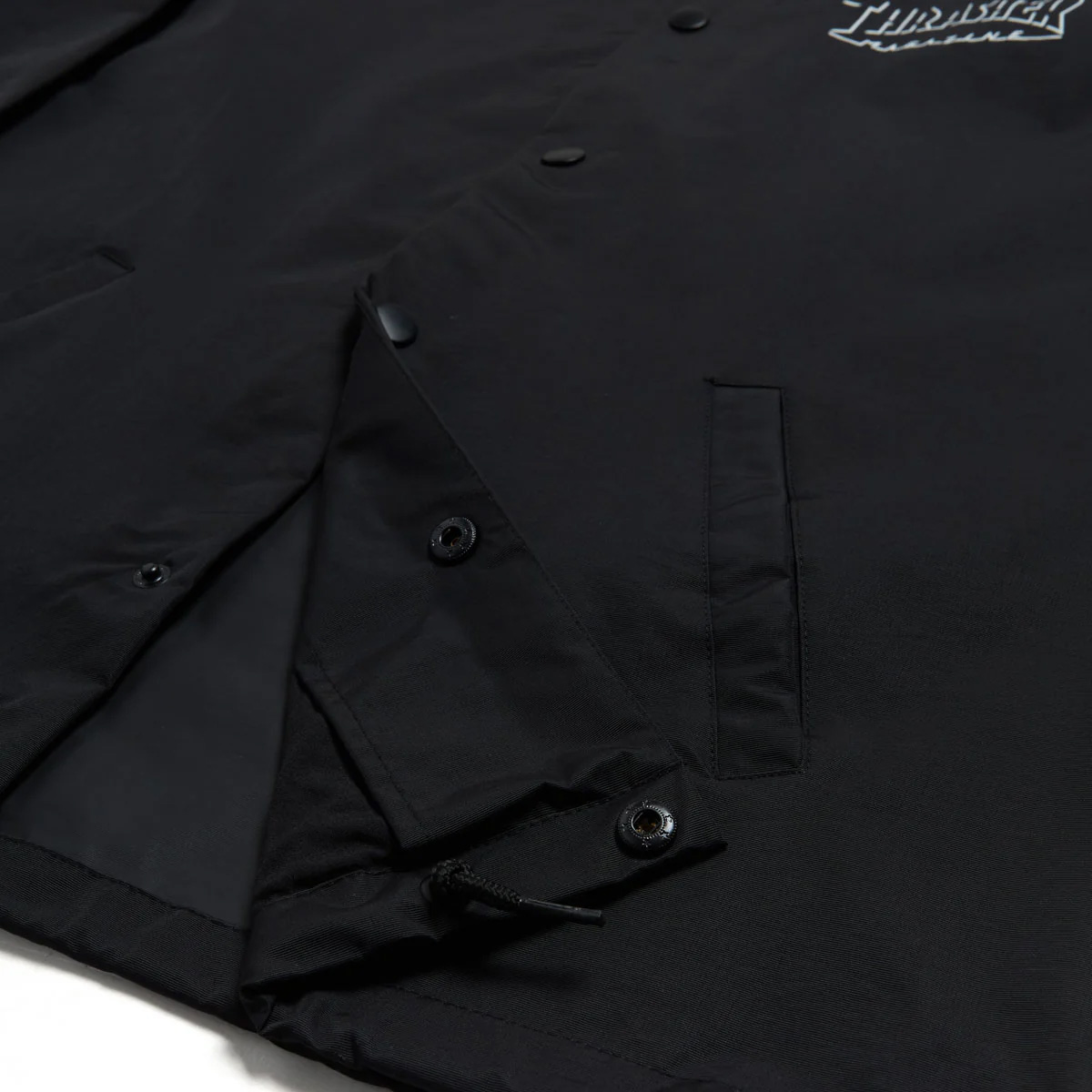 Thrasher Shadow Mag Logo Coach Jacket Black/Black
