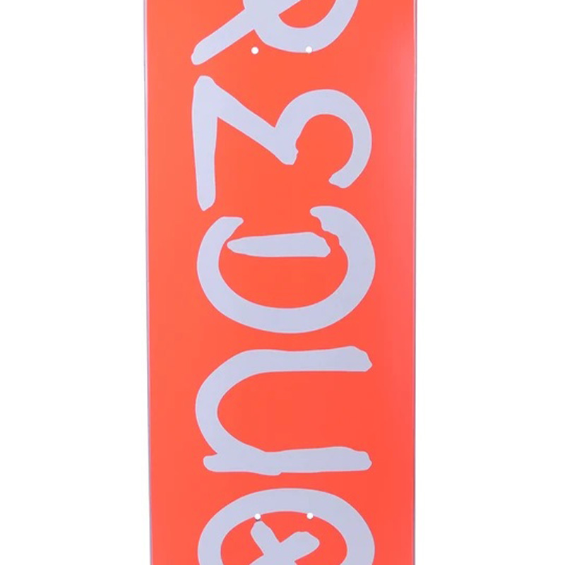Preduce TRK Logo Mellow Concave Skateboard Deck Infrared/White 8.25 Preduce TRK Logo Mellow Concave Skateboard Deck Infrared/White 8.25
