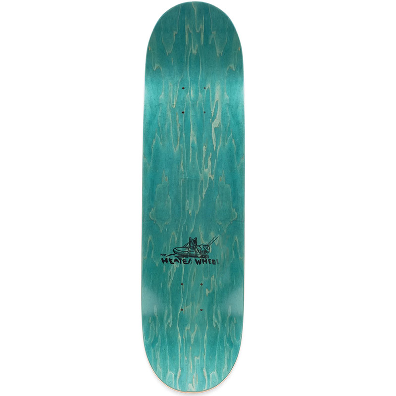 The Heated Wheel Grasshopper Skateboard Deck Woodstain 8.5 8.5 1124802 8.5