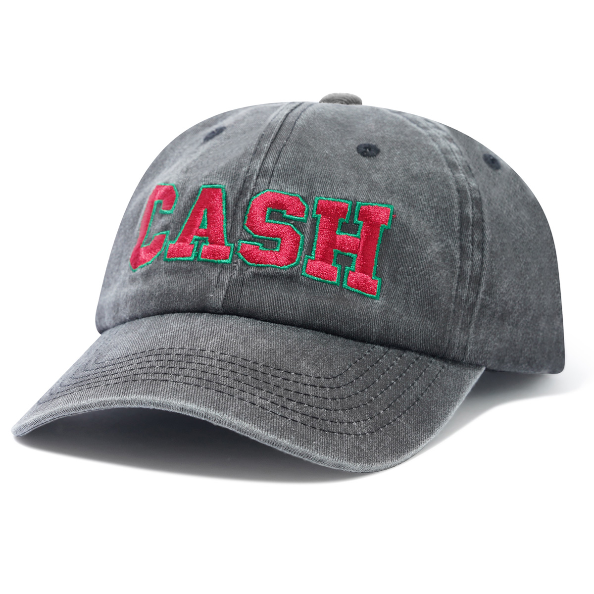 Cash Only Campus 6 Panel Cap Washed Black Cash Only Campus 6 Panel Cap Washed Black