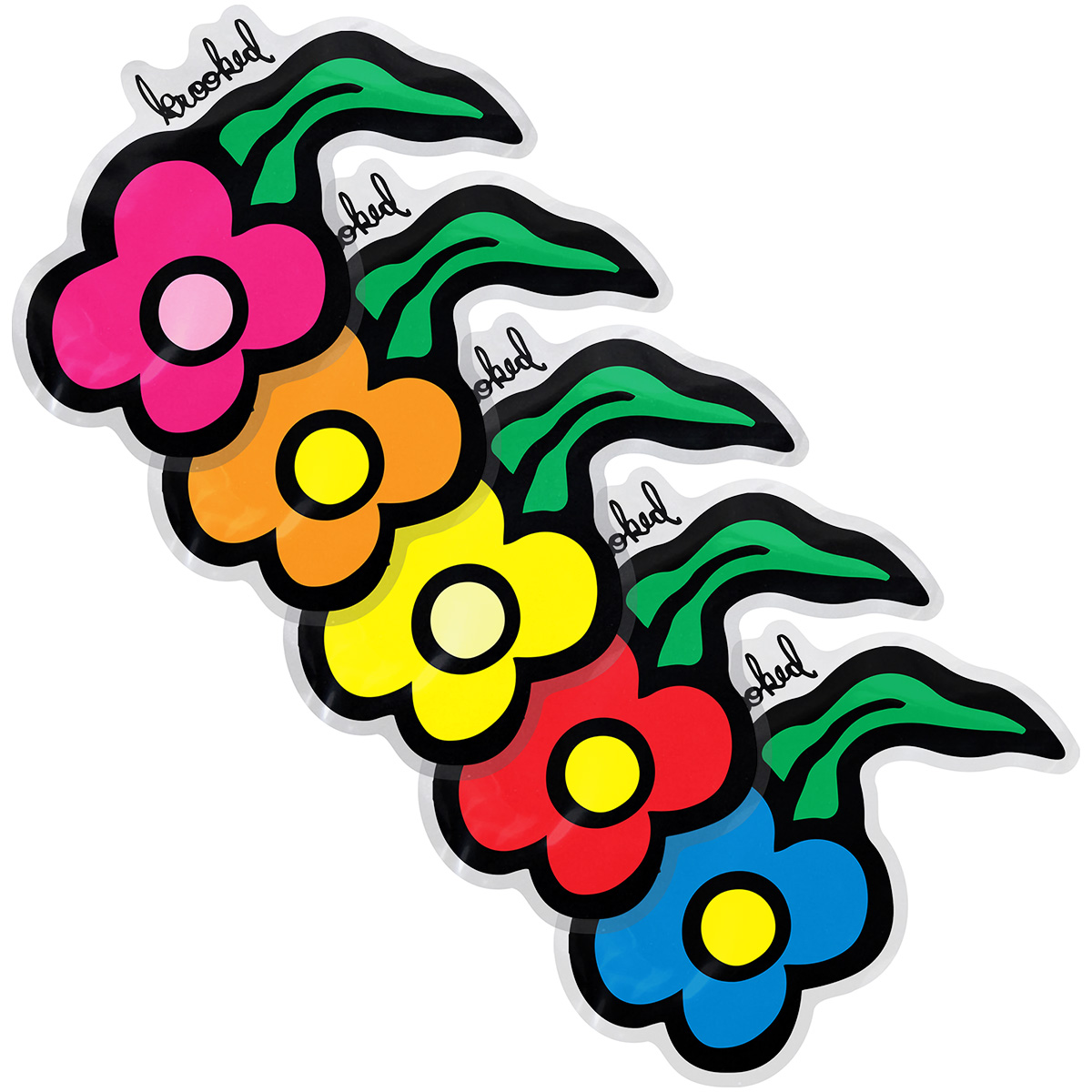 Krooked Wildstyle Flowers Sticker Assorted Medium