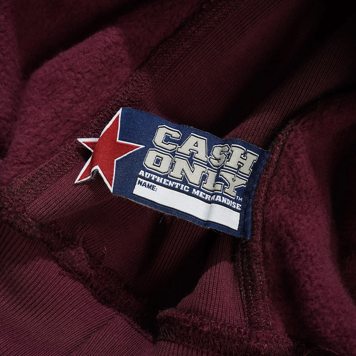 Cash Only Heavy-Weight Hooded Sweater Berry