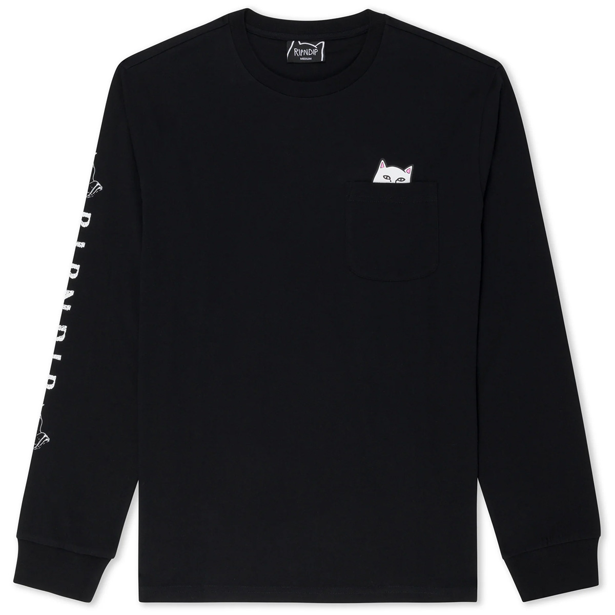 RIPNDIP Lord Nermal Longsleeve T-Shirt Black RIPNDIP Lord Nermal Longsleeve T-Shirt Black