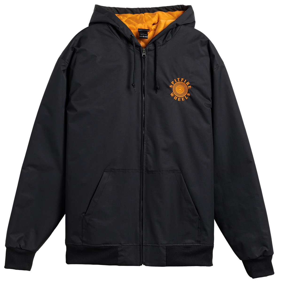 Spitfire OG Classic Nylon Hood Jacket Black/Orange