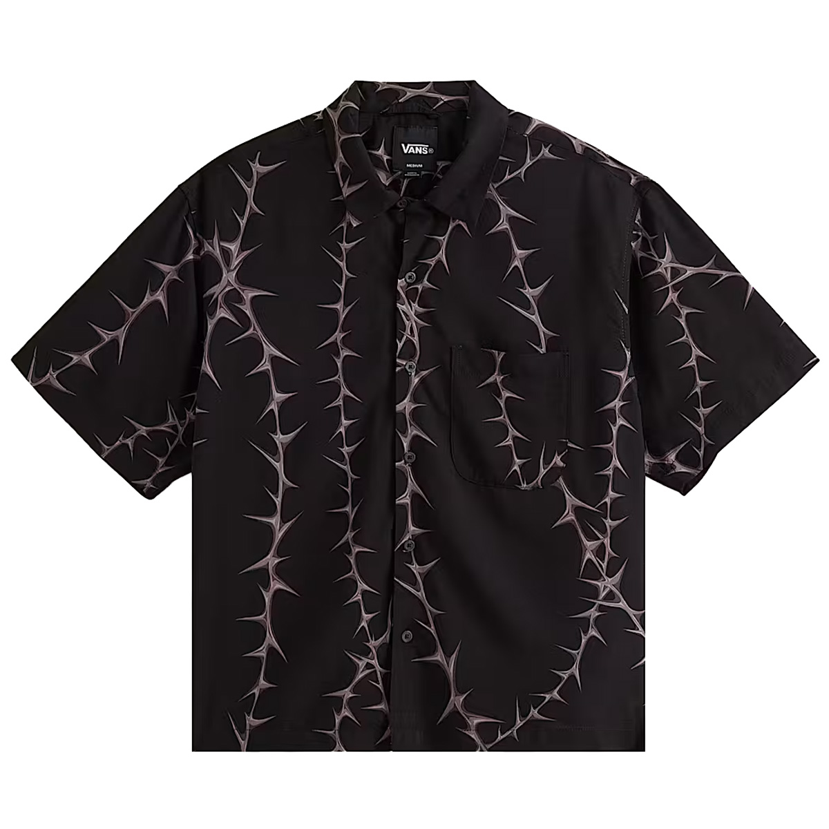 Vans Van Doren Printed Camp Shirt Black
