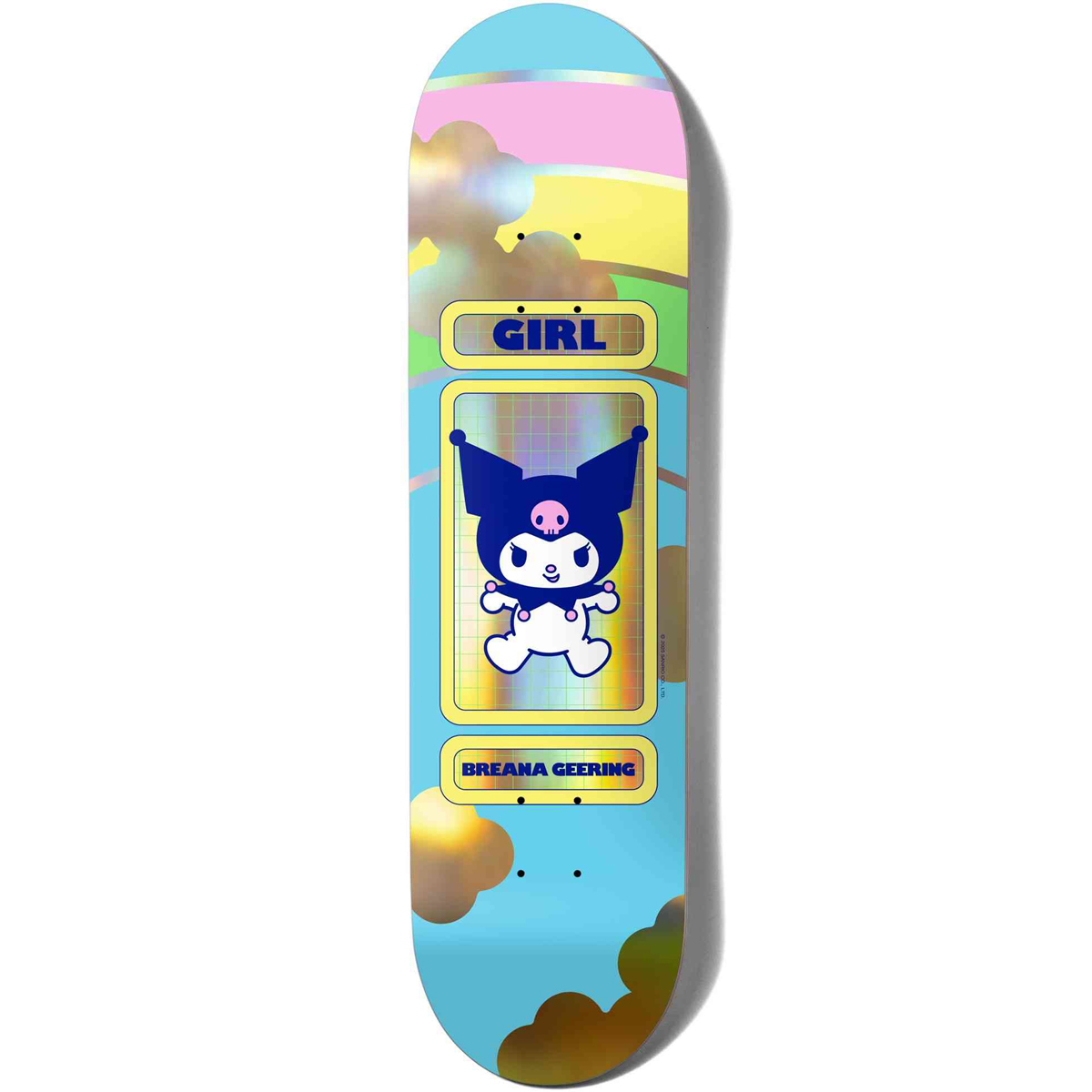 Girl Geering Hello Kitty & Friends Rainbow Skateboard Deck Blind Bag 8.0