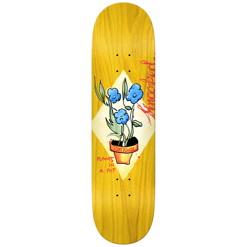 Krooked Knox Blue Flowers Skateboard Deck 8.5