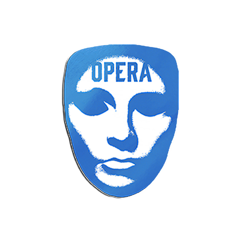 Opera Mask Foil Sticker