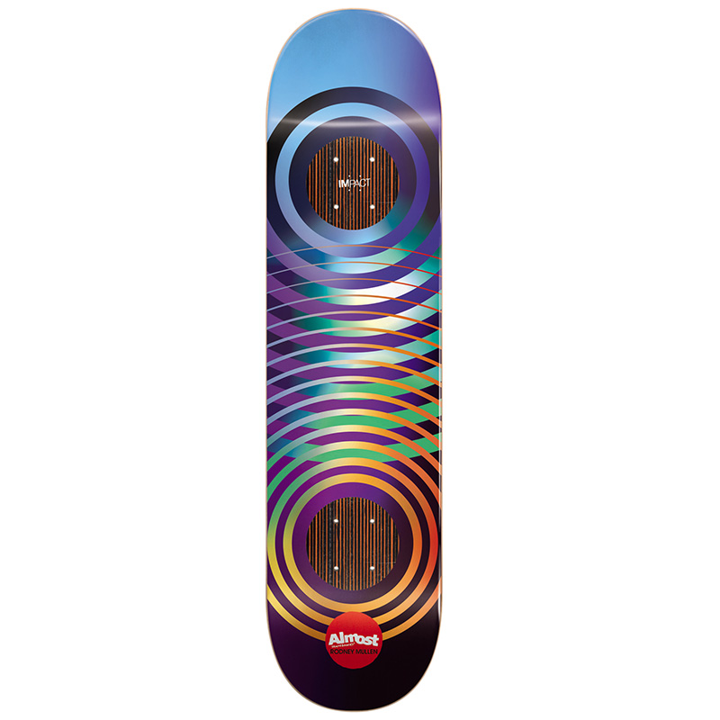 Almost Mullen Gradient Rings Impact Skateboard Deck 8.25