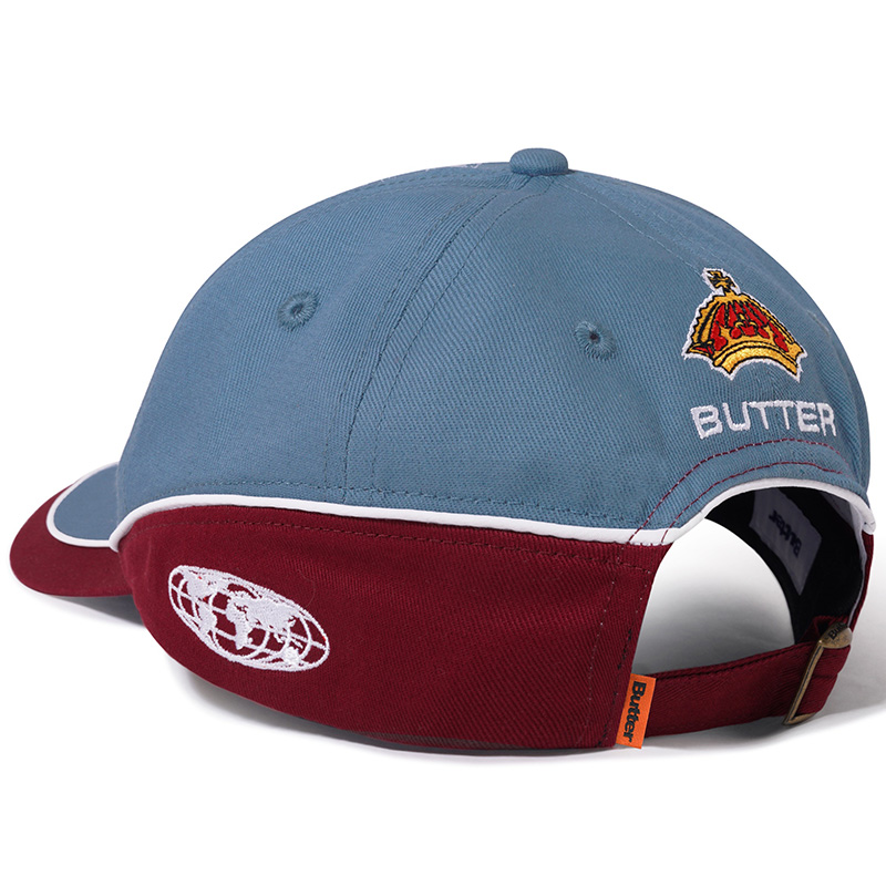 Butter Goods Internationale 6 Panel Cap Slate / Ruby Butter Goods Internationale 6 Panel Cap Slate / Ruby