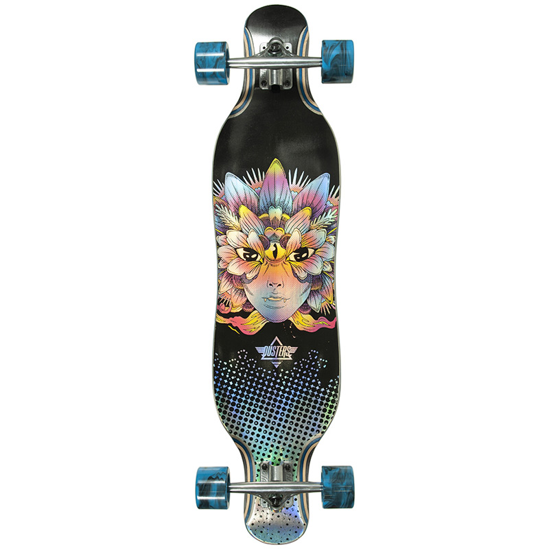 Dusters Fleur Complete Longboard Blue 38.5