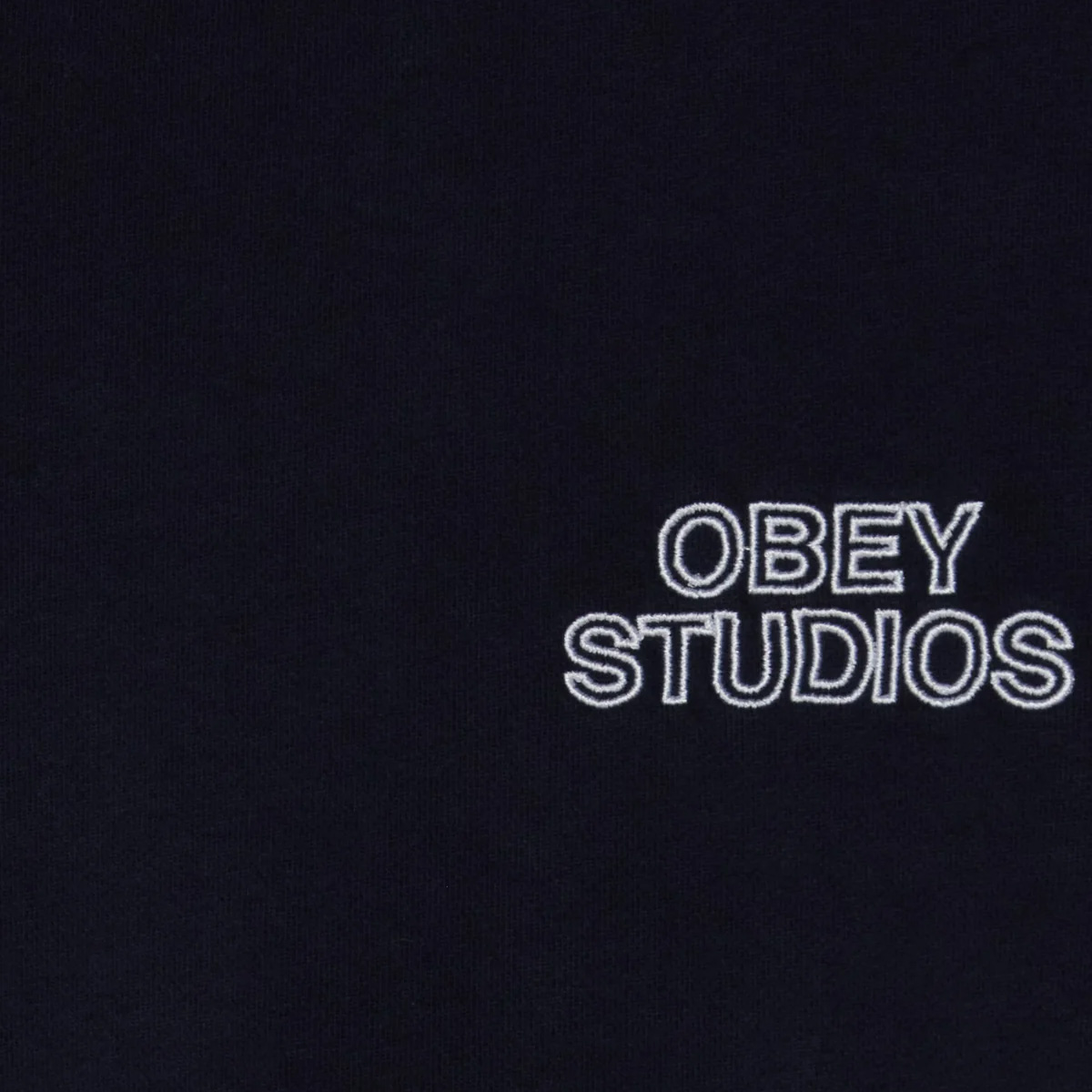 Obey Studios Faded Sweater Dark Navy Faded Wash