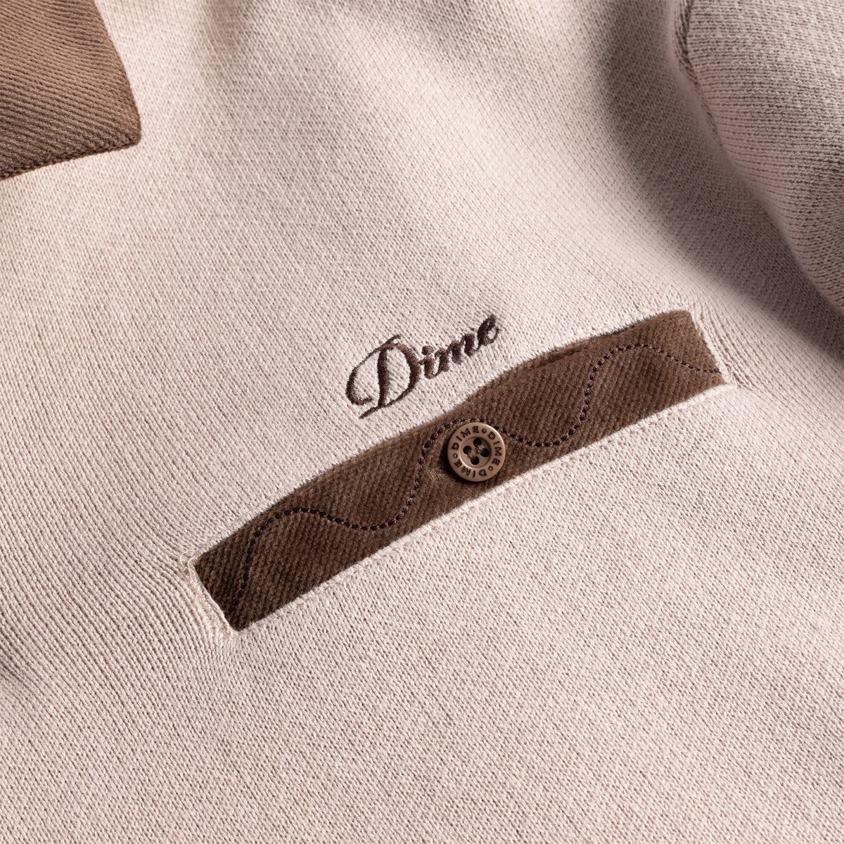 Dime Casino Rugby Polo Mocha Dime Casino Rugby Polo Mocha