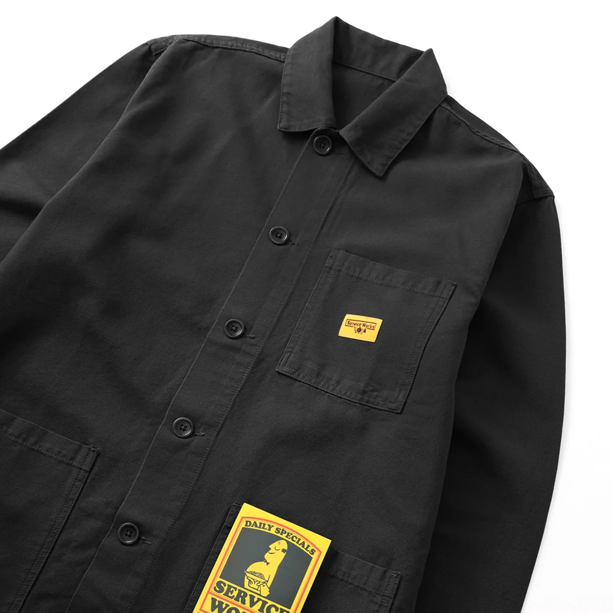 Service Works Canvas Coverall Jacket Black Service Works Canvas Coverall Jacket Black