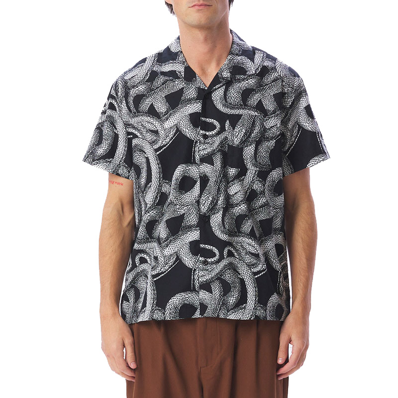 Obey Slither Woven Shirt Black Obey Slither Woven Shirt Black