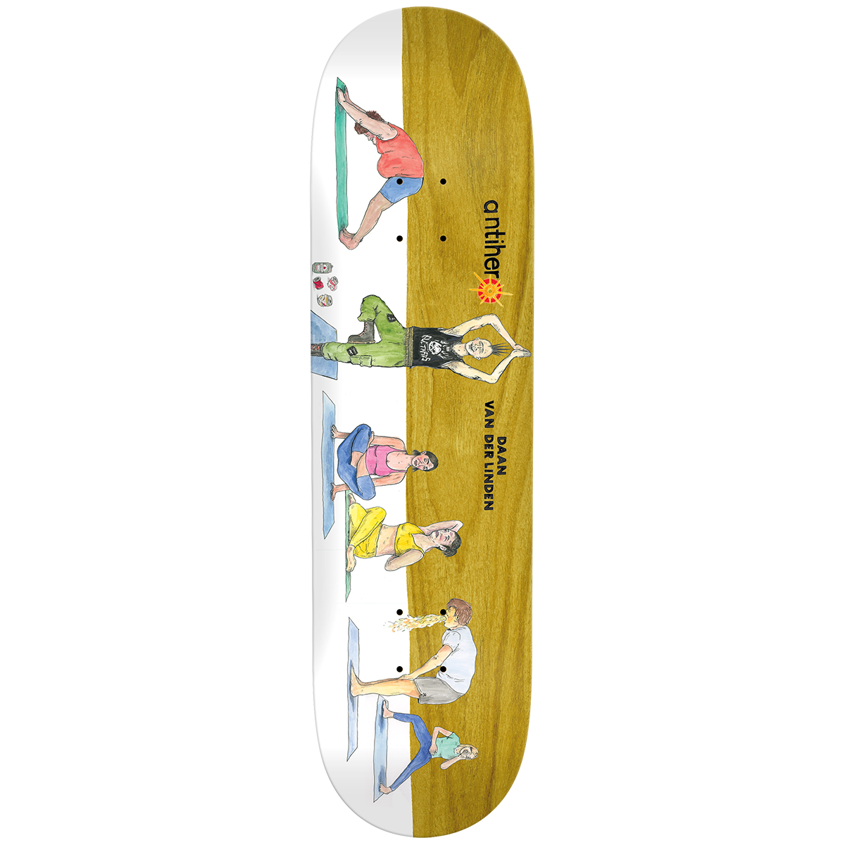 Anti Hero Daan I Farted In Yoga Class Skateboard Deck 8.38