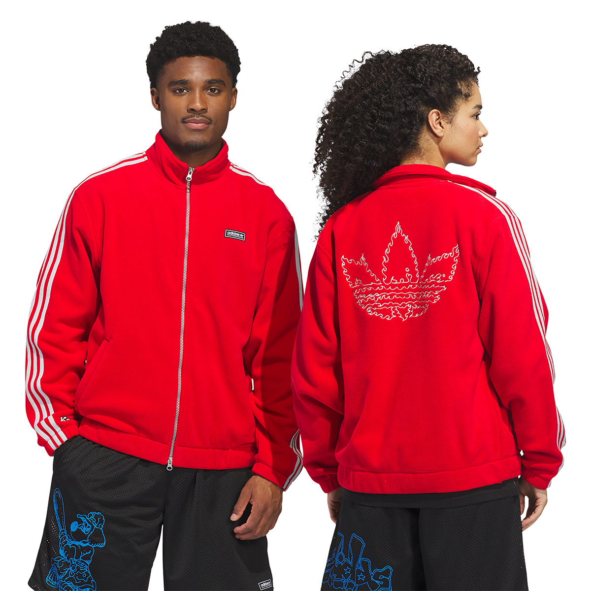 Adidas Kogan Jacket Better Scarlet/Light Solid Grey