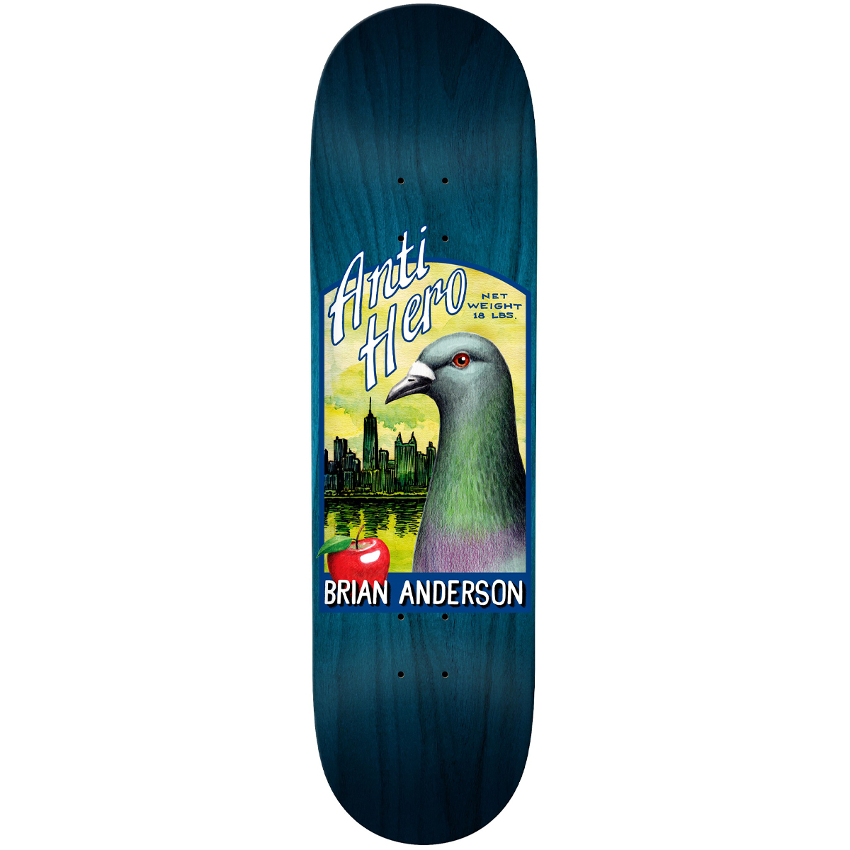 Anti Hero B.A. Homers Skateboard Deck 8.62