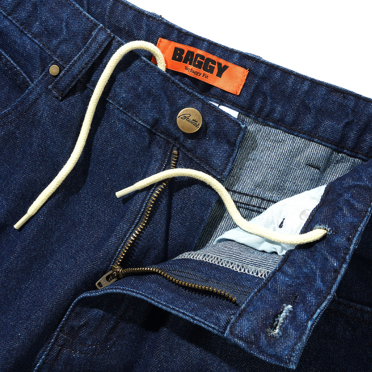 Butter Goods Rivet Denim Jeans Raw Indigo
