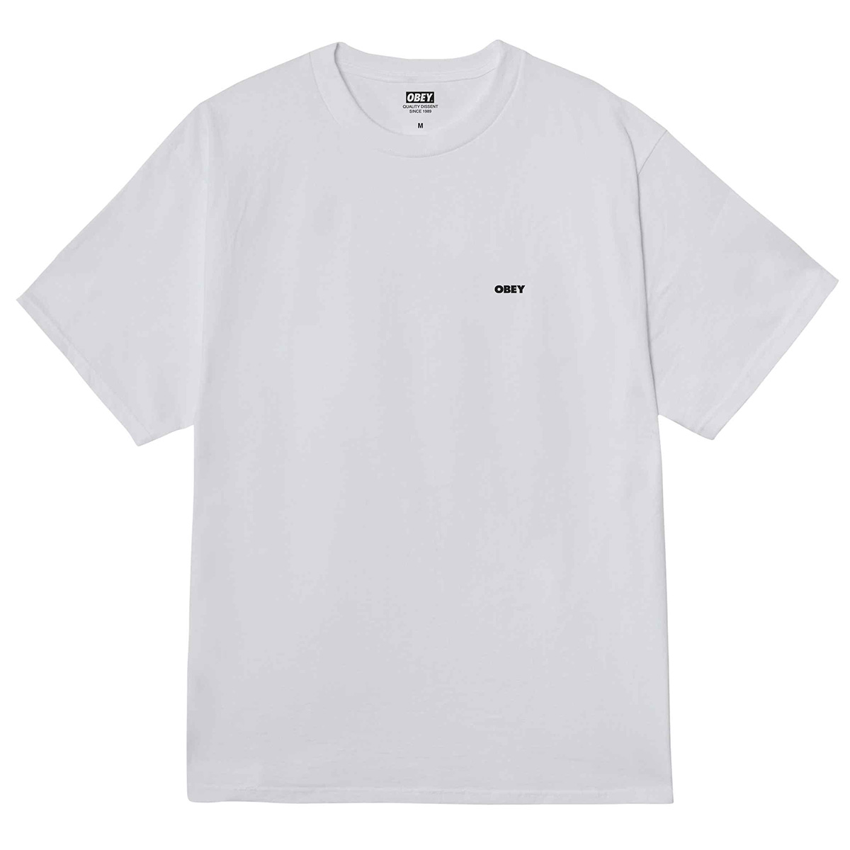 Obey World In Flames T-Shirt White Obey World In Flames T-Shirt White