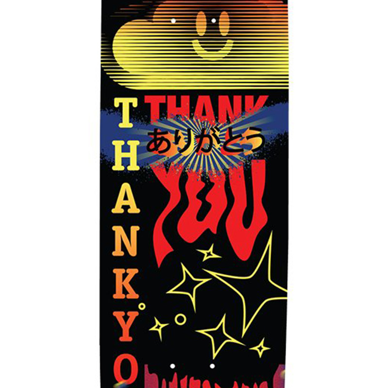 Thank You Torey Pudwill Fly Skateboard Deck Multi 8.0