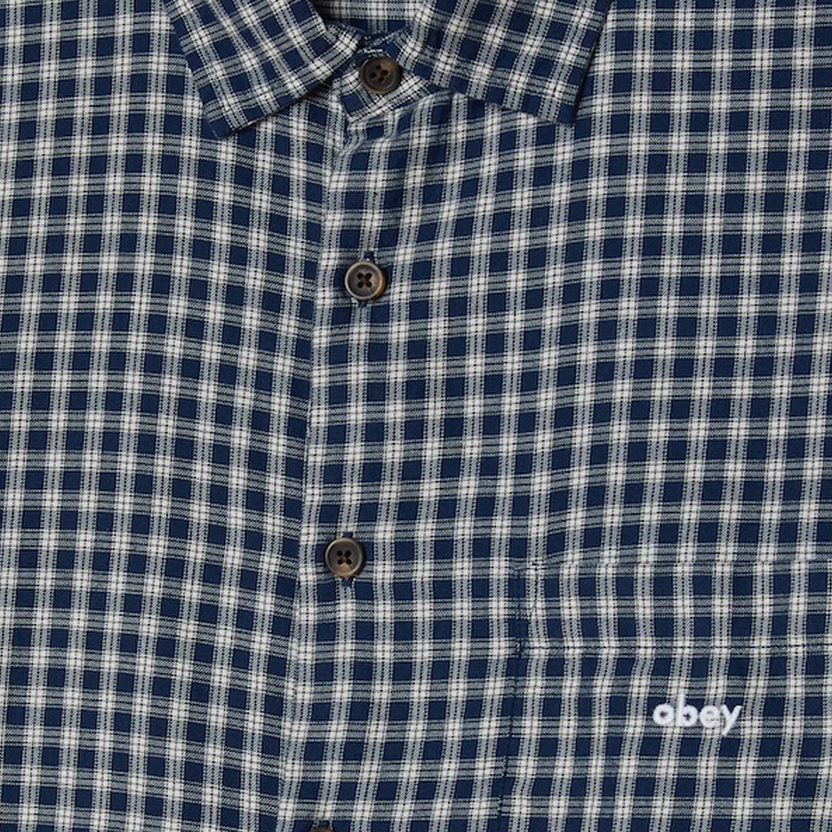 Obey Bigwig Andy Woven Longsleeve Shirt Academy Navy Obey Bigwig Andy Woven Longsleeve Shirt Academy Navy