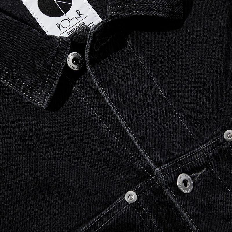 Polar Patrik Denim Jacket Silver Black Polar Patrik Denim Jacket Silver Black