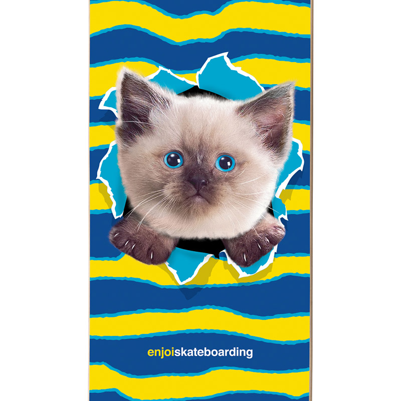 Enjoi Kitten Ripper HYB Skateboard Deck Blue 8.25