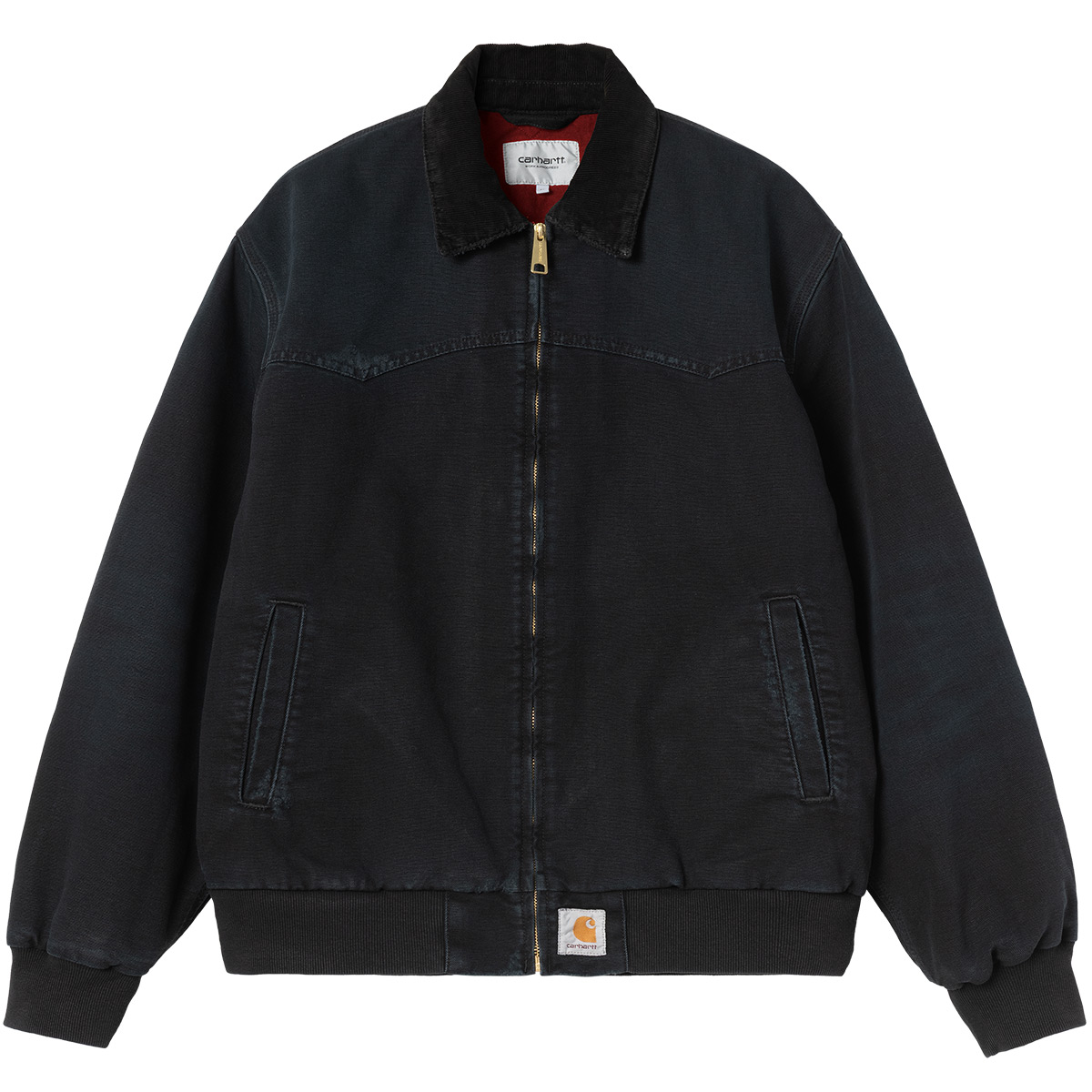 Carhartt WIP OG Santa Fe Jacket Black/Black Grind Wash