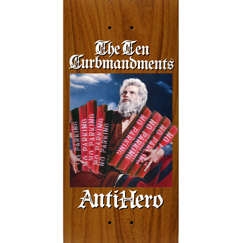 Anti Hero Ten Curbmandments Skateboard Deck True Fit Mold 8.5 Anti Hero Ten Curbmandments Skateboard Deck True Fit Mold 8.5
