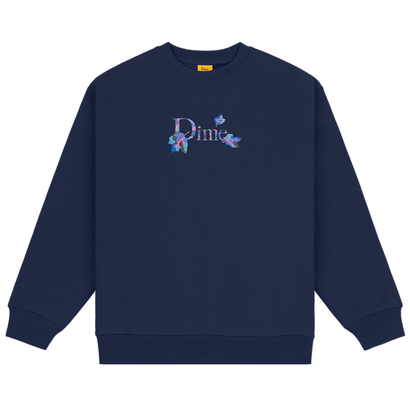 Dime Classic Leafy Crewneck Sweater Navy | XL | 1126344_XL