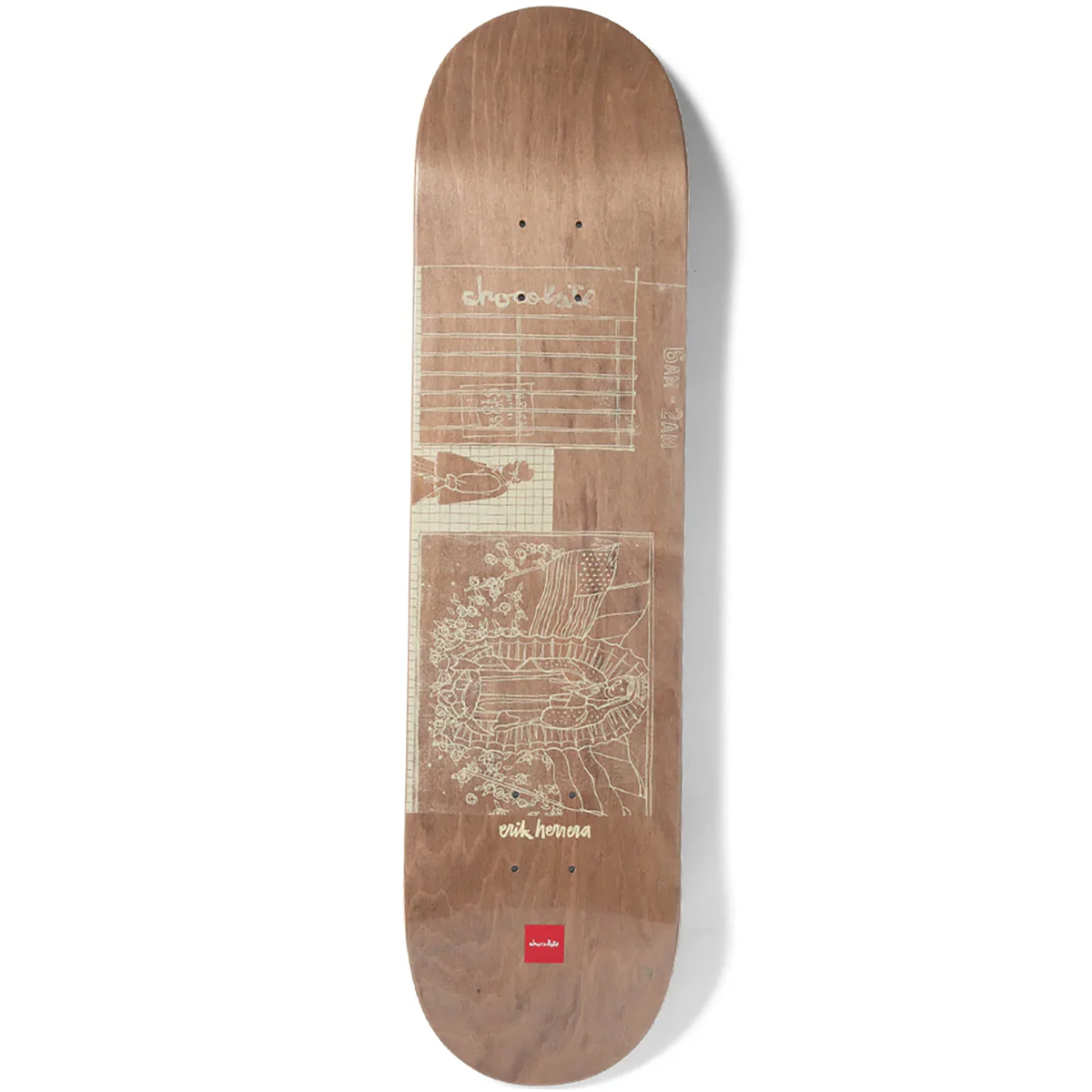 Chocolate Herrera Unearthed Hecox Skateboard Deck 8.0