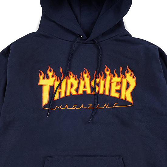 Thrasher Flame Hoodie Navy Thrasher Flame Hoodie Navy