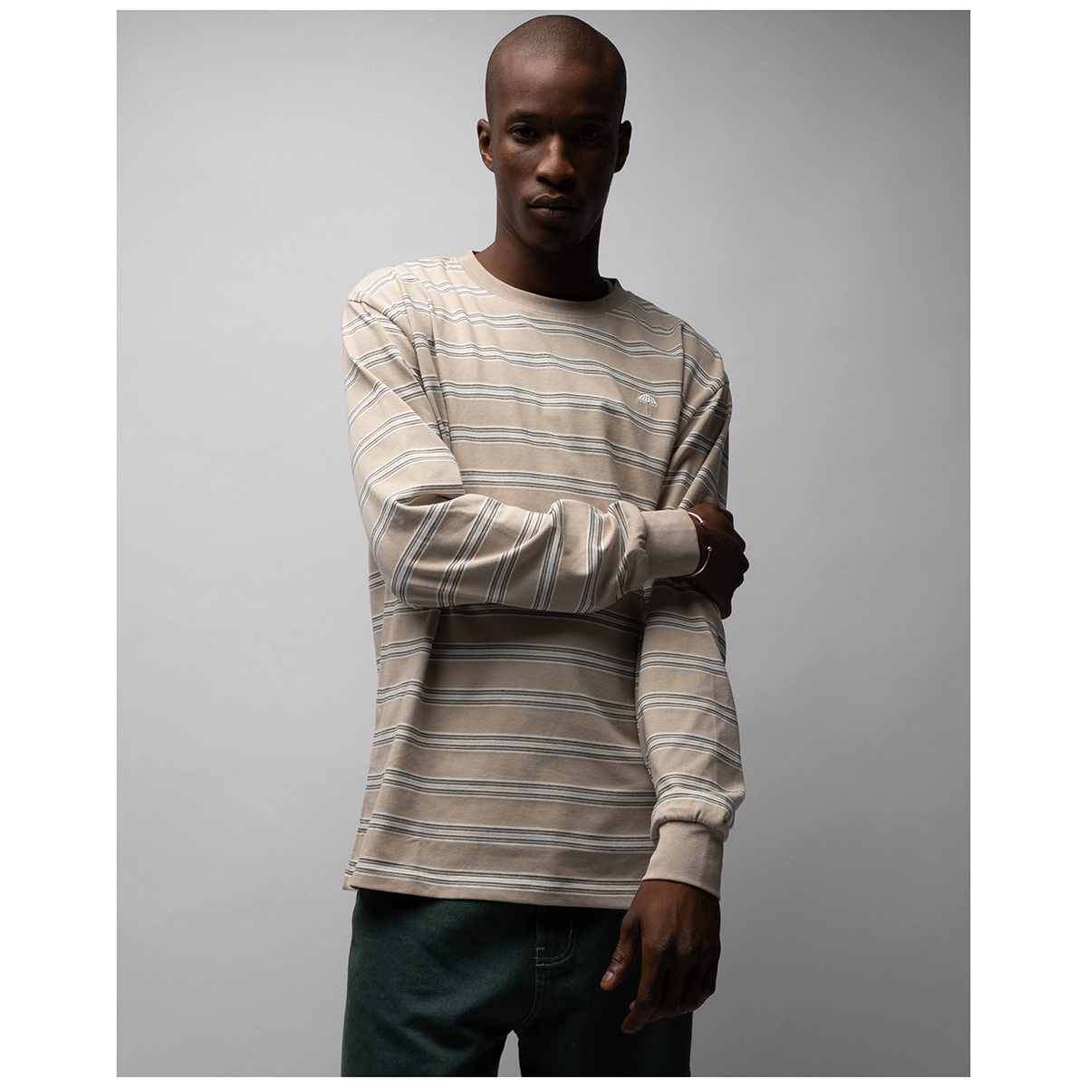 Helas Stries Longsleeve T-Shirt Beige Stripe