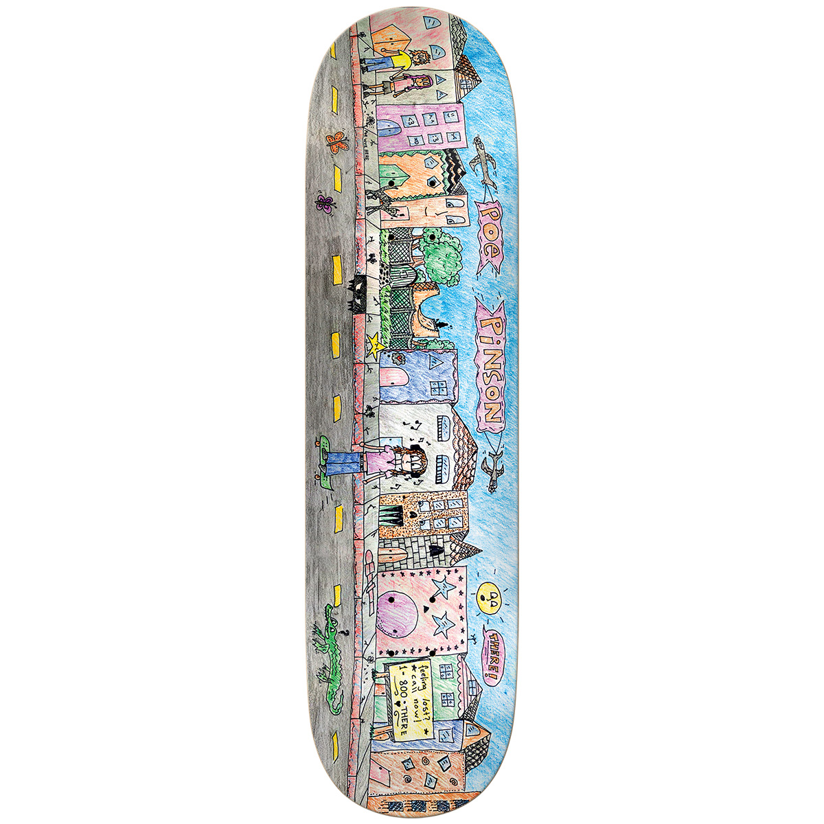 THERE Poe Wuz Here Debut Pro Model Skateboard Deck 8.25 THERE Poe Wuz Here Debut Pro Model Skateboard Deck 8.25