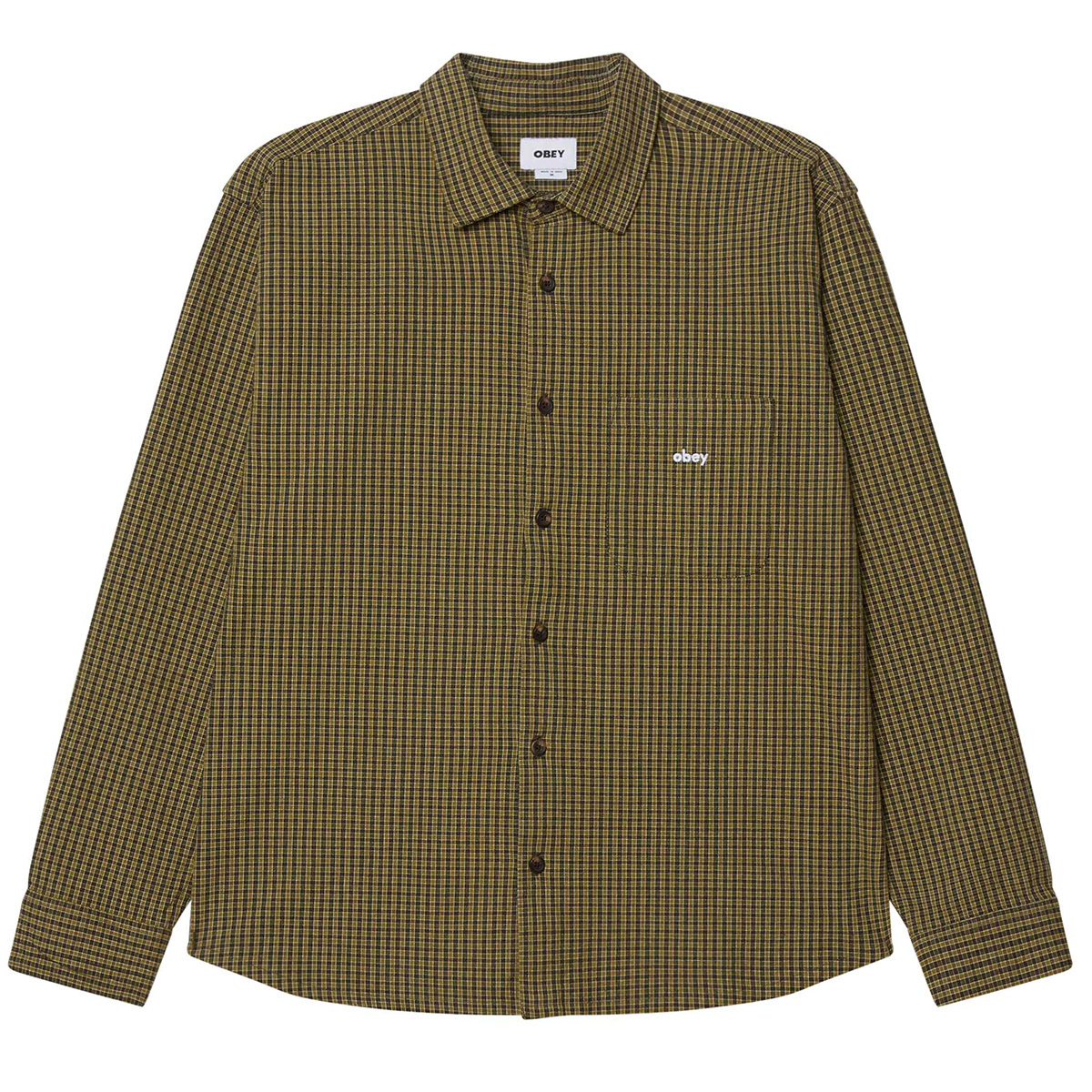 Obey Jimmy Woven Longsleeve Shirt Rosin Obey Jimmy Woven Longsleeve Shirt Rosin