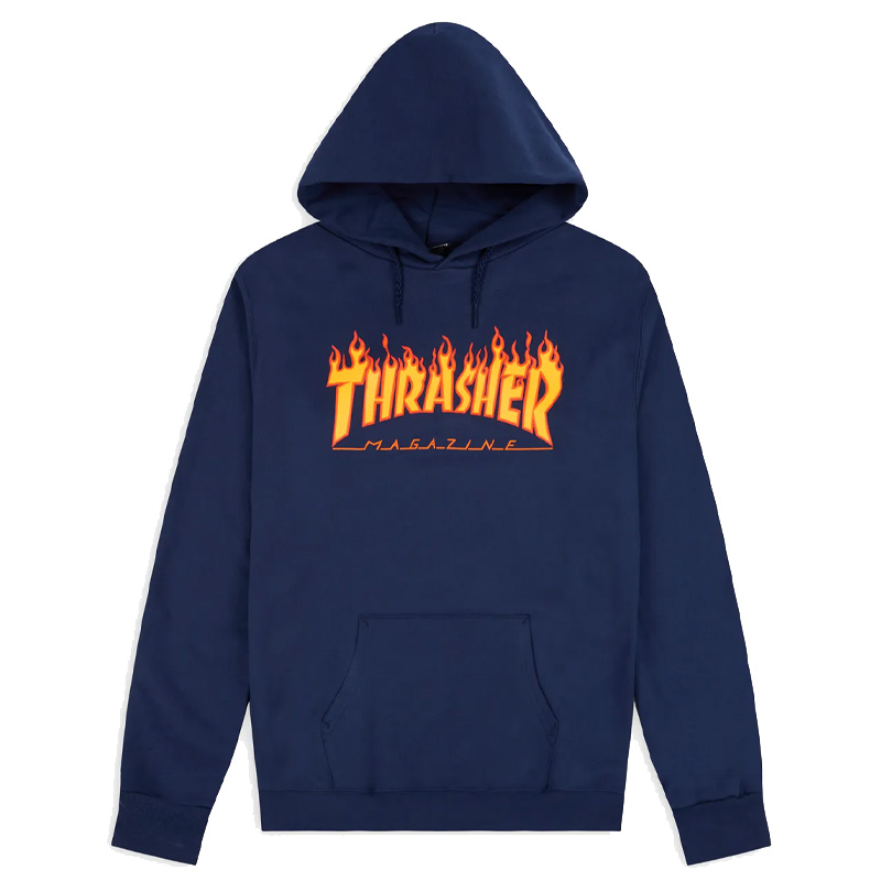 Thrasher Flame Hoodie Navy Thrasher Flame Hoodie Navy