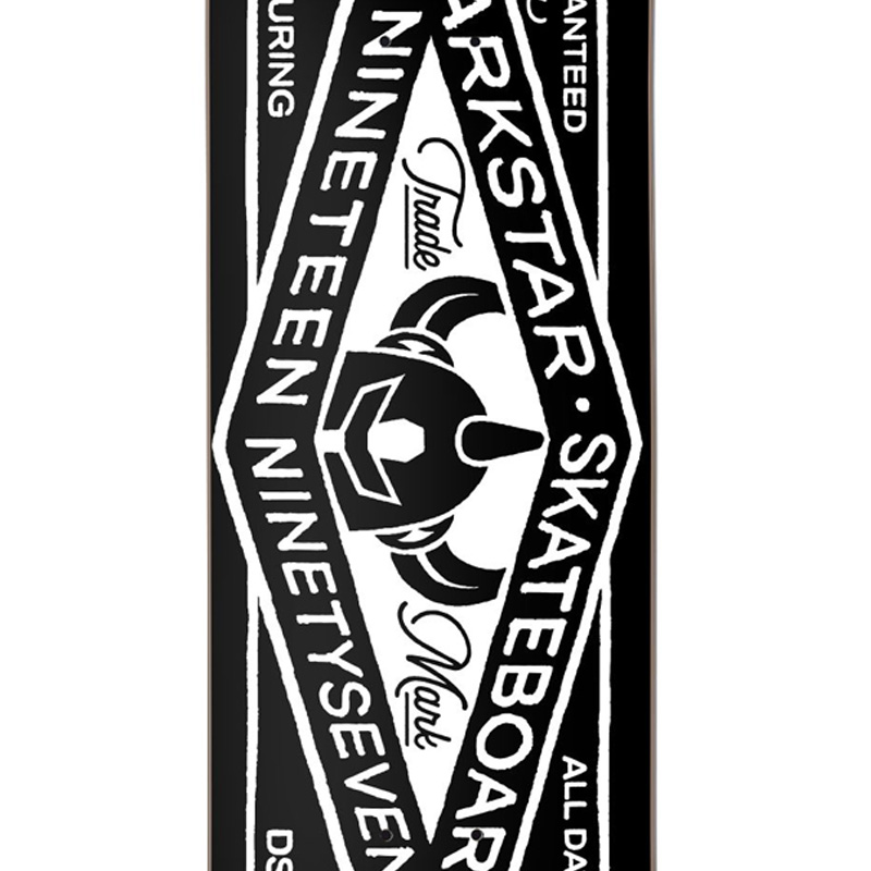 Darkstar General RHM Skateboard Deck Black 8.25