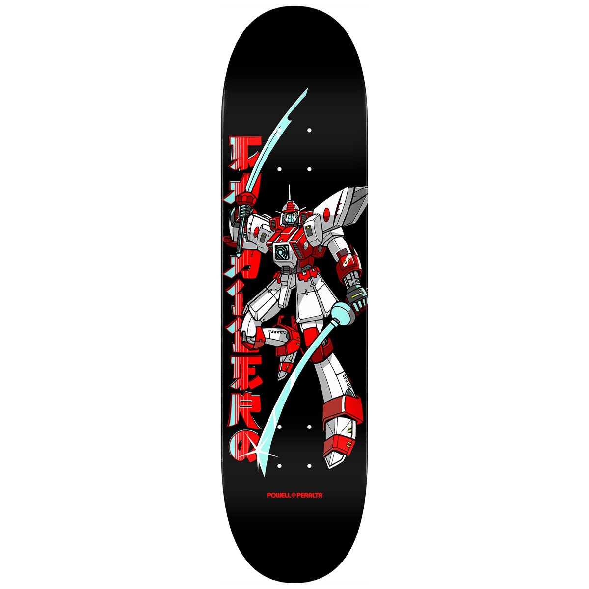 Powell-Peralta Steve Caballero Gundam Skateboard Deck Black 8.5 Powell-Peralta Steve Caballero Gundam Skateboard Deck Black 8.5