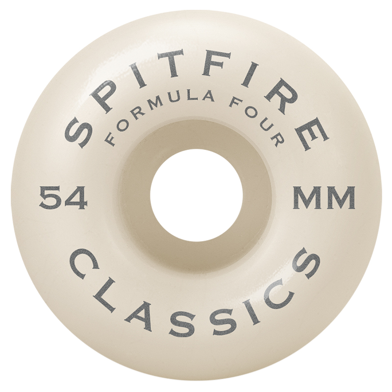 Spitfire Formula Four Classic Wheels Natural/Silver 99D 54mm Spitfire Formula Four Classic Wheels Natural/Silver 99D 54mm